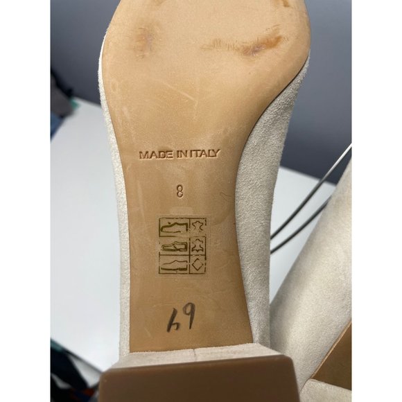 EVERLANE the Italian leather day heel in tan suede size 8 - Picture 4 of 9